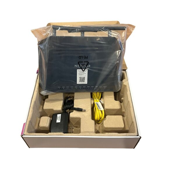 Netgear AC1750 R6400-100NAS 1300 Mbps 4-Port Gigabit Wireless AC Router Open Box - Picture 8 of 8